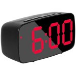 Réveil numérique intelligent de chevet, horloge bureau usb voyage à led rouge avec répétition température ... Réveil numérique intelligent de chevet, horloge bureau usb voyage à led rouge avec répétition température ...