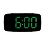 Rveil numrique intelligent de chevet, horloge bureau usb voyage  led verte avec rptition temprature ...