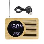 Gotrays - rveil numrique led usb polyvalent, thermomtre, affichage de l'heure et de la temprature, ...