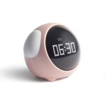 Rveil numrique mignon pour enfants, horloge d'entranement au sommeil avec cran d'affichage led d'expressio ...