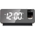Lifcausal - rveil numrique  projection led, horloge de table, horloge de chevet, minuterie de sommeil, ...