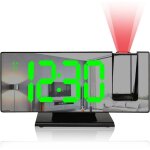 Reveil projecteur plafond, r�veil num�rique projecteur 180�, horloge digitale led avec grand �cran, 3 ...