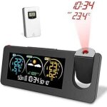 Rveil  projection, moniteur mto, station mto sans fil avec capteur extrieur, moniteur de temprature ...