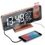 Rveil  projection plafond horloge digitale avec gradateur d?cran miroir et de projecteur 15 volume ...