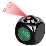 Rveil de projection - rveil de projecteur d'horloge numrique de plafond pour la chambre  coucher, ...
