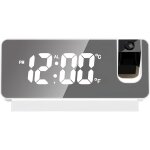 Rveil  projection, radio - rveil avec projection 180 , rveil led, horloge numrique, snooze, double ...