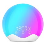 Rveil puissant, horloge intelligente simple pour tudiant, alarme de chevet de chambre  coucher, affichage ...