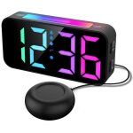 R�veil puissant avec vibration, r�veil fort pour les dormeurs profonds, secoueur de lit extra puissant ...