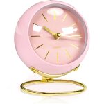 R�veil style r�tro - pas de tic - tac g�nant - fonctionne sur piles - avec lumi�re douce pour la nuit ...