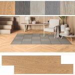 Rev�tement de sol pvc autocollant, rev�tement de sol en vinyle aspect bois, 91, 44 x 15, 24 x 0, 2 cm, ...