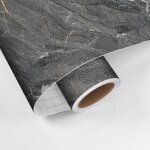 Rev�tement sticker sol - granit gris - rouleau adh�sif protection anti - d�rapant - 60x100cm