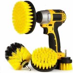 4 pcs brosse de nettoyage perceuse lectrique brosse de nettoyage laveur lectrique pour nettoyer la ...