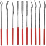 Rhg 10 pcs assortis mini lime diamant ensemble aiguille plate carr�e forme ronde fichiers riffler pour ...