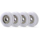 Rhg 10 pcs u nylon en plastique intgr 608 roulements billes de gorge 6 30 10mm poulie de guidage