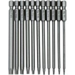 Rhg 11 pi�ces 100mm s2 1 / 4pouce torx tournevis bits � tige hexagonale de pr�cision foret tournevis ...