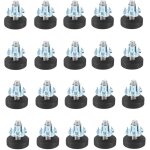 Rhg lot de 20 pieds de meuble r�glables avec vis de r�glage - vis de r�glage - avec �crou � enfoncer ...