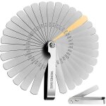 Rhg 32 lames jauge d'�paisseur en acier - jauge d'�paisseur en acier inoxydable, double marquage m�trique ...
