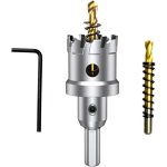 Rhg 32mm scie � cloche en carbure de tungst�ne, tct foret de scie tr�pan avec 2 forets pilote plaqu�s ...