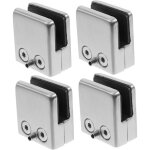 Rhg lot de 4 pinces � verre de 8 � 10 mm, clips en acier inoxydable pour fixer du verre carr� de 9 � ...