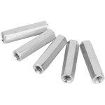 Rhg 5 pi�ces m8 50 longue tige �crou hexagonal manchon hexagonal �crou entretoise attaches filet�es