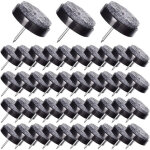 Rhg 50 patins pour chaise � clouer de 24mm - tampons en feutre pour prot�ger les pieds de meubles - noir ...