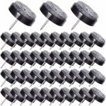 Rhg 50 patins pour chaise � clouer de 24mm - tampons en feutre pour prot�ger les pieds de meubles - noir ...