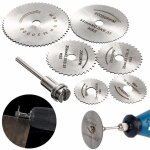 Rhg lot de 6 disques de coupe pour outil rotatif hss mini lames de scie circulaire avec 3. 2 mm mandrin ...