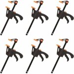 Rhg d�stockage lot de 6 serre - joints en forme de f, serre joint avec serrage rapide et facile, outils ...