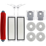 Rhg compatible avec les accessoires d'aspirateur robot roborock p10 / qrevo, brosse principale, filtre, ...