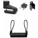Rhg antivol trotinette electrique, antivol de frein � disque antivol en fil acier avec 1. 2m rappel de ...
