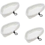 Rhg balai vapeur triangulaire en microfibre 4 pi�ces pour balais h2o, x5, s302, s001