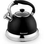 Rhg bouilloire �lectrique en acier inoxydable 3. 5 litre - style vintage r�tro - - water kettle - noire ...