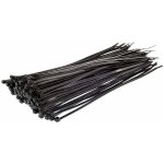 Rhg collier de serrage en nylon - 300 mm x 3, 6 mm - noir - attache c�ble r�sistant aux uv - serre - ...