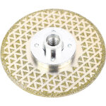 Rhg disque de coupe et de meulage diamant� 125 mm x m14, lame de scie �lectrolytique pour pierre, marbre, ...