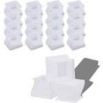 Rhg ensemble de 6 capuchons en silicone pour pieds de chaise rtgpt - protecteurs de pieds carr�s pour ...