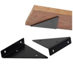 Rhg etagere murale fixation invisible 17cm, 2 pi�ces triangle �querre �tag�re support invisible etagere ...