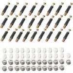 Rhg ferrure d'assemblage 25 pi�ces raccords de came connexion 3 en 1 connecteur de meuble raccord came ...
