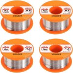 Rhg fil de soudure, 4 pi�ces fil etain a souder colophane fil de soudure, soudure avec noyau de colophane ...