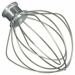 Rhg fouet en fil d'acier inoxydable compatible avec kitchenaid k45ww wp9704329 ksm150 ksm160 k45 ksm90 ...