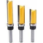 Rhg fraise pour d�fonceuse, affleureuse et toupie, 3pcs 8mm tige fraise � affleurer, fraise � araser ...