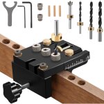 Rhg gabarit de per�age 6 / 8 / 10 / 15mm kit de gabarit de goujon � centrage automatique pour le travail ...