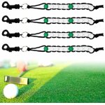 Rhg golf frappe compt, 4 pcs compt de score de balle de golf addition et soustraction manuelles boucle ...