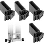 Rhg pieds d'�chelle : lot de 4 capuchons d'�chelle de rechange pour �chelles t�lescopiques, �chelles ...