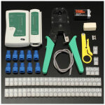 Rhg pince � c�ble r�seau, pince � sertir, kit rj45, avec batterie