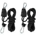 Rhg poulie avec tendeur de c�ble, cliquet avec corde de 4 m�tres, poulie avec tendeur de tente, corde ...