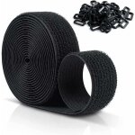 Rhg sangles scratch velcr r�utilisables 10 m x 25 mm, sangles de c�ble r�glables avec 50 boucles en plastique, ...