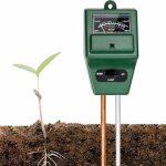 Rhg testeur ph terre 3 en 1 testeur ph sol, soil tester kit testeur humidit� plantes ph terre metre sol ...