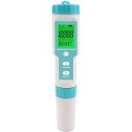 Rhg testeur de salinit� de piscine, compteur ph et salinit� num�rique 5 en 1 pour piscine et spa