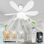 Rhg ventilateur plafond, ventilateur silencieux plafond, 40w lampe ventilateur plafond avec douille e27, ...