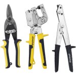 Rhino - lot de 3 outils pour plaquiste, kit du plaquiste 3 pices - cisaille / grignoteuse / pince  ...